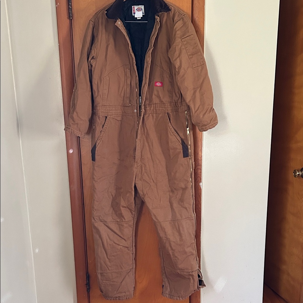 Dickies XL Brown Insulated Coveralls
